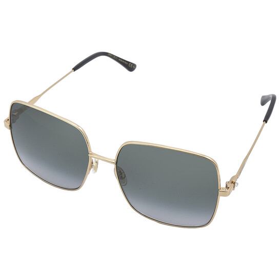 JIMMY CHOO リリスクエアフレムサンクラス LILIS DDB JIMMY CHOO LILI/S 0DDB 2S Gold Copper / Pink Flash Silver 58