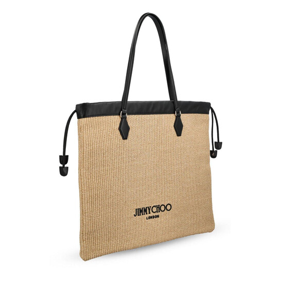 Jimmy Choo Drawstring Logo Embroidered Tote Bag DRAWSTRING TOTE/L