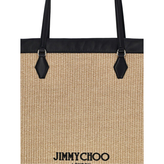 Jimmy Choo Drawstring Logo Embroidered Tote Bag DRAWSTRING TOTE/L