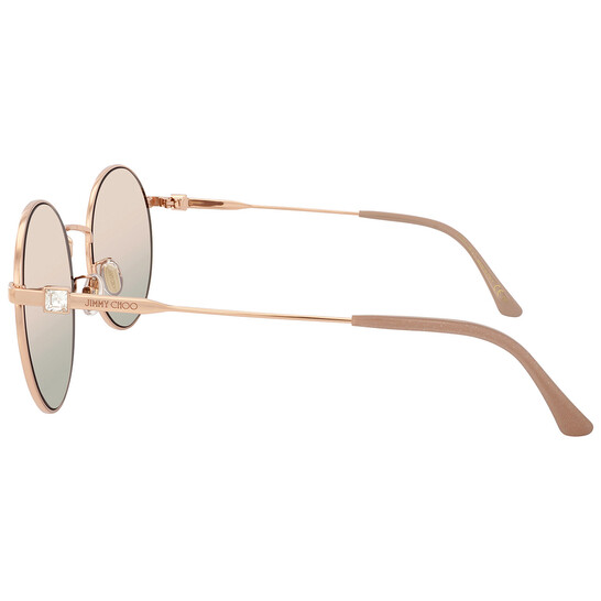 Jimmy Choo Gold Multilayer Round Ladies Sunglasses KAT/G/SK  display picture 1