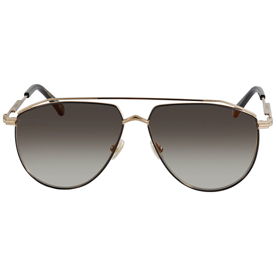 Jimmy Choo Gradient Brown Mirror Pilot Men's Sunglasses LEX/S 02M2
