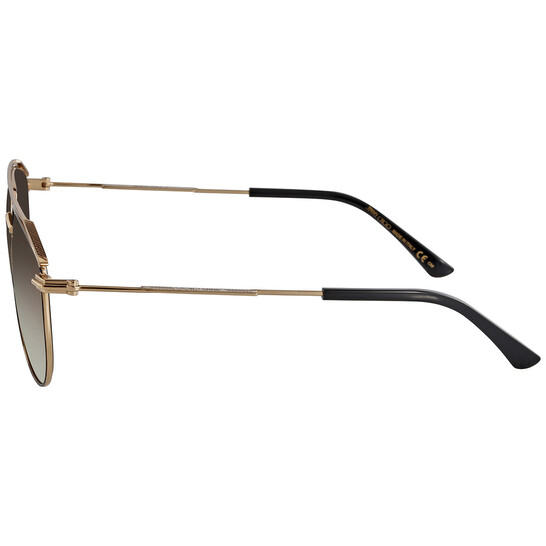 Jimmy Choo Gradient Brown Mirror Pilot Men's Sunglasses LEX