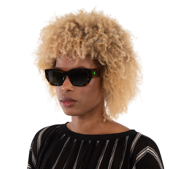 JIMMY CHOO カミ スクエアフレム サンクラス CAMIS 086QT Jimmy Choo Women's CAMIS-0086-QT Cami 56mm Havana Sunglasses