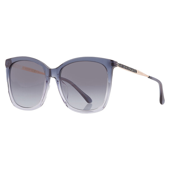 Jimmy Choo Grey Azure Cat Eye Ladies Sunglasses NEREA/G/S 0JQ4/GB