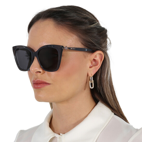 Jimmy Choo Grey Butterfly Ladies Sunglasses RUA/G/S 0MF7/IR 56