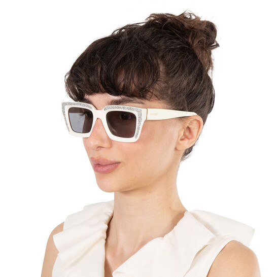 【送料,関税込】JIMMY CHOO サングラス MEGS/S Jimmy Choo MEGS/S women Black Squared Sunglasses – Otticanet USA