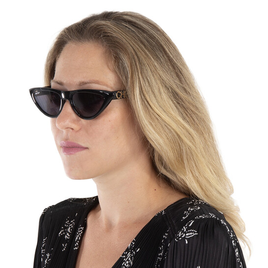 JIMMY CHOO ブラック キャットアイ サングラス Sol | Black Cat Eye Sunglasses | JIMMY CHOO