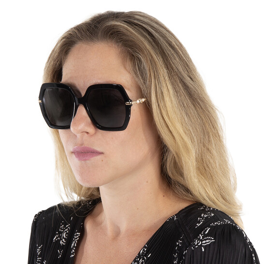 Jimmy Choo Grey Geometric Ladies Sunglasses ESTHER/S 0807/IR  display picture 1