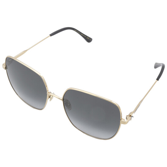 JIMMY CHOO コリハイロットフレムサンクラス KORIGSK 0RHL Jimmy Choo KORI/G/SK 0RHL GOLD BLACK 60/18/145 Women's