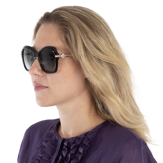 JIMMY CHOO バタフライ サングラス TEESY-G-Ｓ Jimmy Choo Grey Gradient Butterfly Ladies Sunglasses TESSY/G