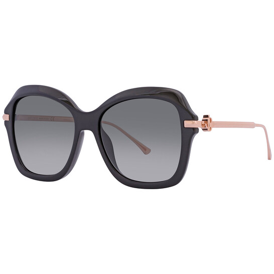 mas　U-Big REIMI collaboration ショートジャケ Jimmy Choo Grey Gradient Butterfly Ladies Sunglasses TESSY/G