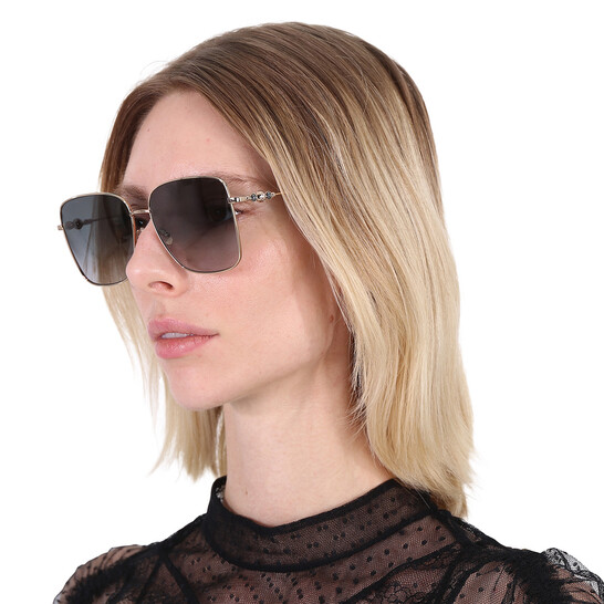 JIMMY CHOO ヘスタ スクエア フレム サンクラス HESTERS 2M2 Jimmy Choo Grey Gradient Square Ladies Sunglasses HESTER/S