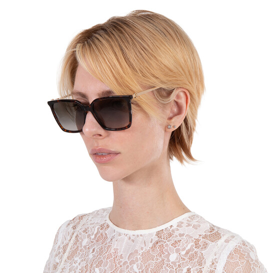 Jimmy Choo Grey Gradient Square Ladies Sunglasses TOTTA/G/S