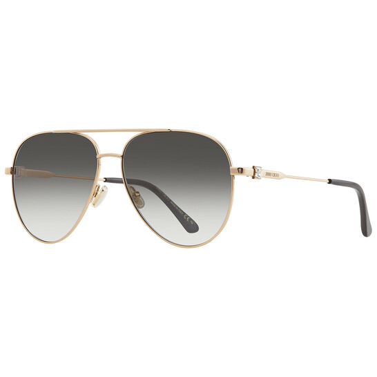 Jimmy Choo Grey Pilot Ladies Sunglasses OLLY/S 02M2/9O 60