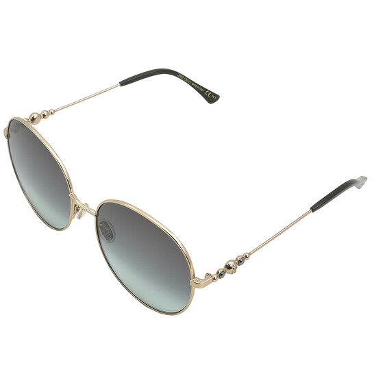 Jimmy Choo Grey Round Ladies Sunglasses BIRDIE/S 0PEF/IB 60