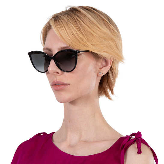JIMMY CHOO キャットアイサンクラス BELINDAS 807 Amazon.com: JIMMY CHOO Grey Shaded Cat Eye Ladies Sunglasses