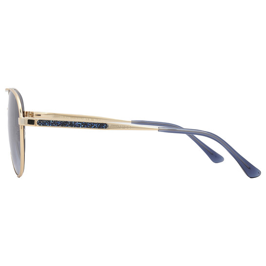 JIMMY CHOO ヒメナハイロットフレムサンクラス JIMENAS 06JHAO Jimmy Choo Brown Gradient Pilot Ladies Sunglasses JIMENA/S