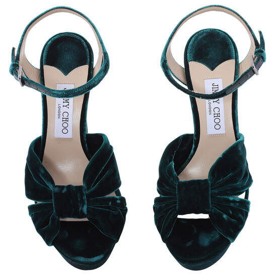 Jimmy Choo Heloise 120 Platform Sandals, Brand Size 37 ( US