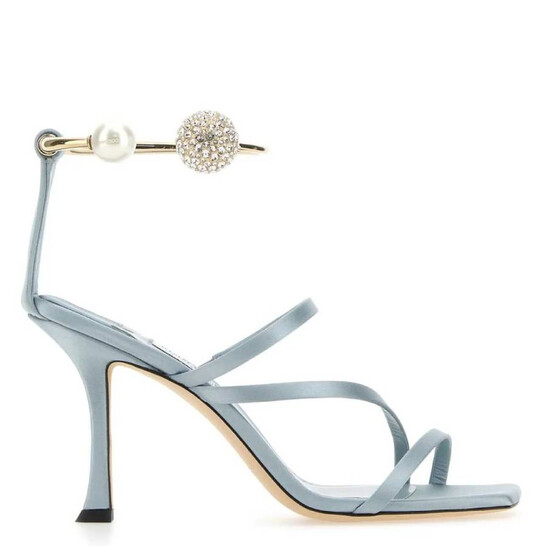Jimmy Choo Ottilia 90 Crystal and Pearl Strap Sandals, Brand