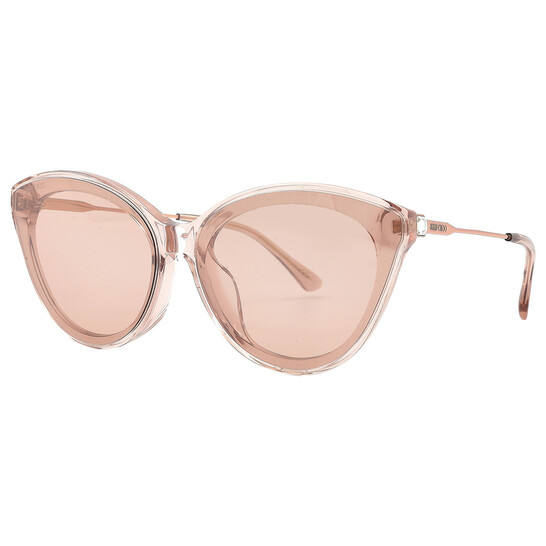 Jimmy Choo Pink Flash SIlver Cat Eye Ladies Sunglasses VIC/F