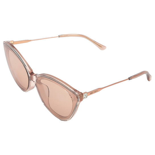 Jimmy Choo Pink Flash SIlver Cat Eye Ladies Sunglasses VIC/F Jimmy Choo Pink Flash SIlver Cat Eye Ladies Sunglasses VIC/F