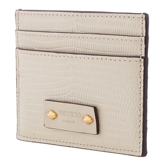 Jimmy Choo Umika Leather Card Case J000169284-BAMBOO/GOLD