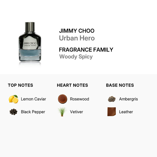 Jimmy Choo Urban Hero / Jimmy Choo EDP Spray 1.7 oz (50 ml) (m