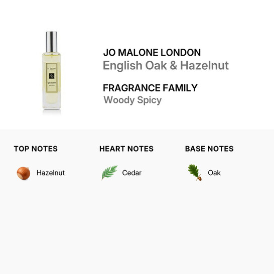 Jo Malone London Unisex English Oak & Hazelnut EDC Spray 1.0 oz
