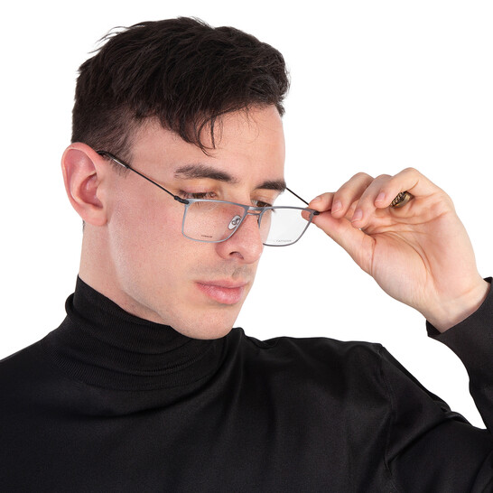 John Varvatos Demo Rectangular Men's Eyeglasses VJV191 0GUN 52