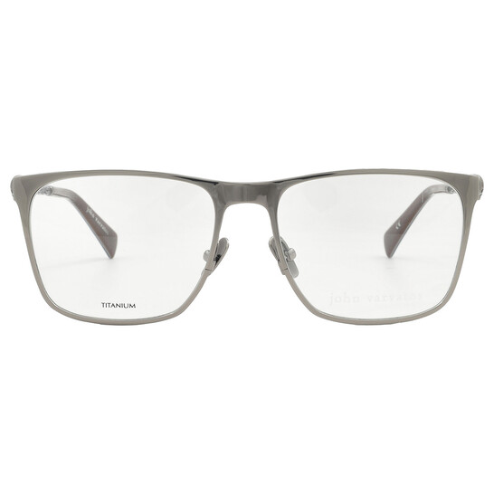 John Varvatos Demo Square Men's Eyeglasses V182 0GUN 55