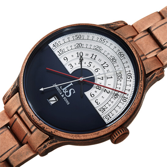 Joshua And Sons Date Blue Dial Men's Watch JX153RGBU 842106152180