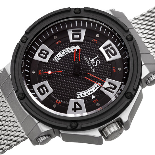 Joshua and Sons Quartz Black Dial Men's Watch JX132RD - 546x546 Image #2