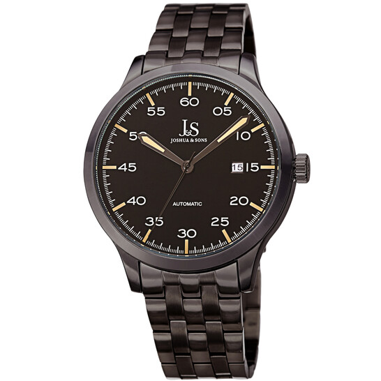 Joshua and Sons Quartz Black Dial Men's Watch JX149BK - 546x546
