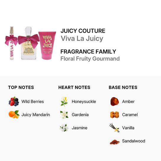 Juicy Couture Ladies Viva La Juicy 3pcs EDP Gift Set Fragrances