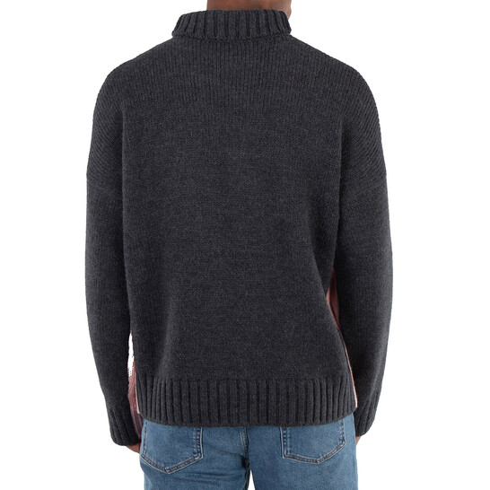 JW Anderson Contrast Patch Pocket Turtleneck Jumper, Size X