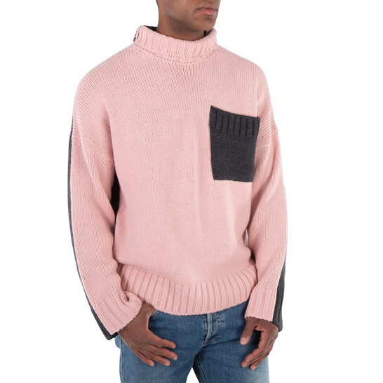 JW Anderson Contrast Patch Pocket Turtleneck Jumper, Size X