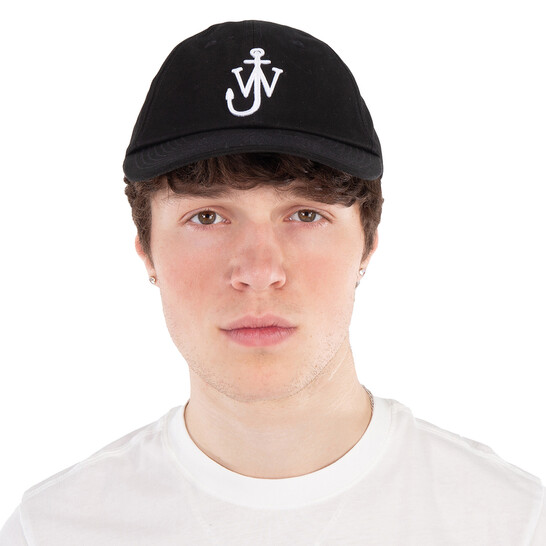 JW Anderson Cotton Baseball Cap AC0198-FA0349-BLACK 5057543482669
