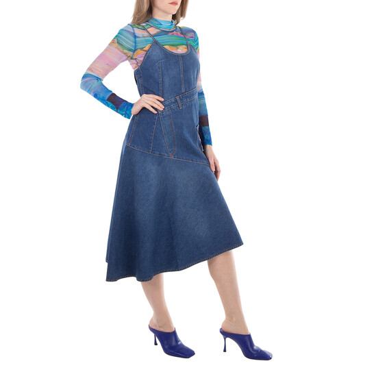 JW Anderson Twisted Denim Cotton Dress, Brand Size 4 ( US