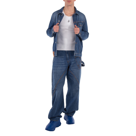 JW Anderson Twisted Denim Jacket, Size Medium DJ0029-PG1164