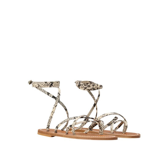サンダル・ミュール K Jacques SS25 Sandals (EJ30887 DOLONPUL) K JACQUES ST TROPEZ Dolon cutout leather slides | NET-A-PORTER