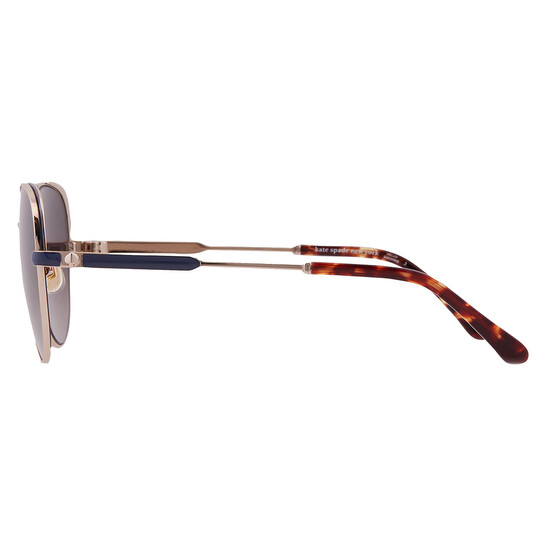 Kate Spade New York Katalina Sunglasses Aviator Gold Frame Brown Gradient Lens Kate Spade Women main image 4