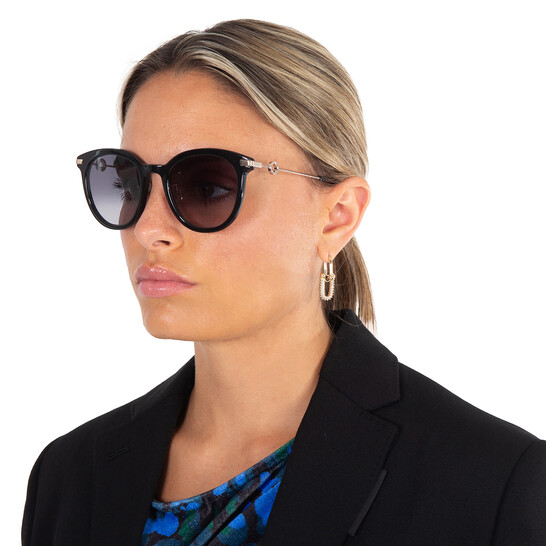 Kate Spade Dark Grey Gradient Oval Ladies Sunglasses KEESEY  display picture 1