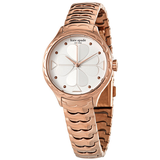 Kate Spade Metro White Dial Rose Gold-tone Ladies Watch  display picture 3