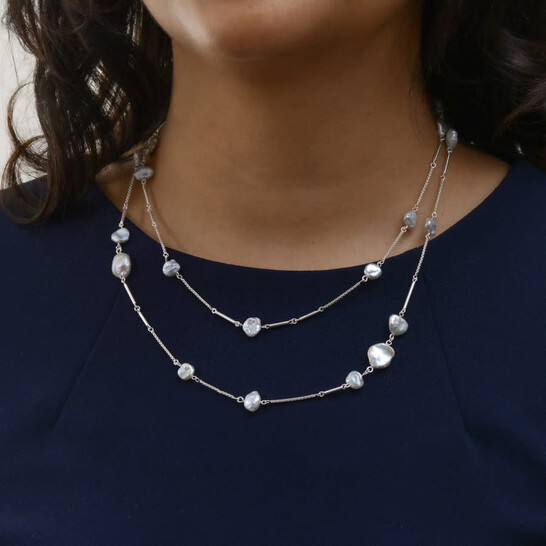 Kendra Scott サブリナ ブライトシルバー ロングネックレス パール Kendra Scott | Jewelry | Kendra Scott Sabrina Bright Silver Long