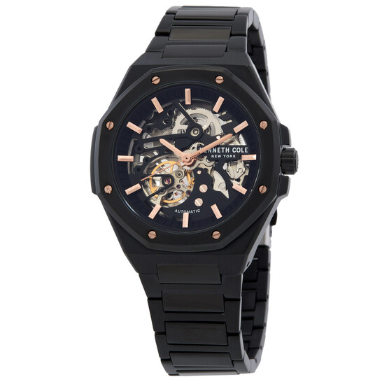 Kenneth Cole New York Automatic Skeleton Octagonal Men's Watch