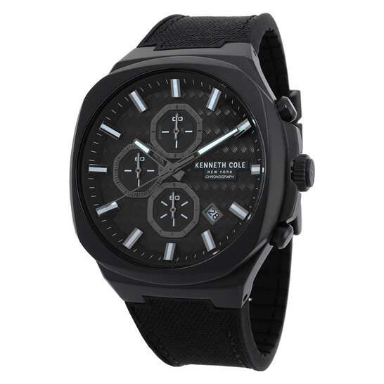 Kenneth Cole New York Chronograph Quartz Black Dial Men's Watch