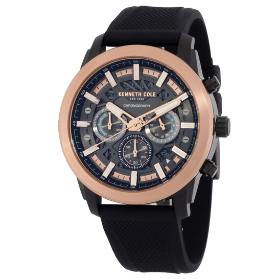 Kenneth Cole New York Chronograph Quartz Black Dial Men's Watch