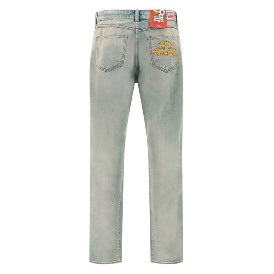 KENZO Jeans ブルゾン 80s Kenzo Jeans Japanese Asian Print Denim Jacket With Frayed