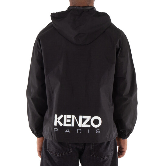 激レア♡ 美品♡ KENZO WINDBREAKER WITH LOGO Kenzo Drawstring Logo-Patch Windbreaker Jacket, Size Large