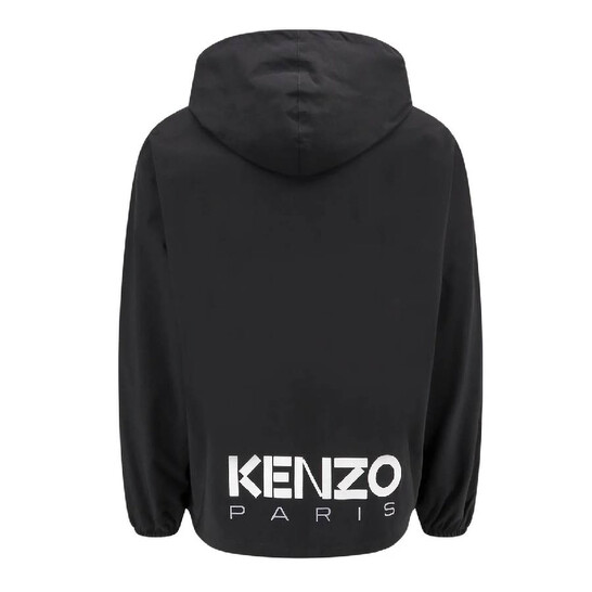 激レア♡ 美品♡ KENZO WINDBREAKER WITH LOGO Kenzo Drawstring Logo-Patch Windbreaker Jacket, Size Large
